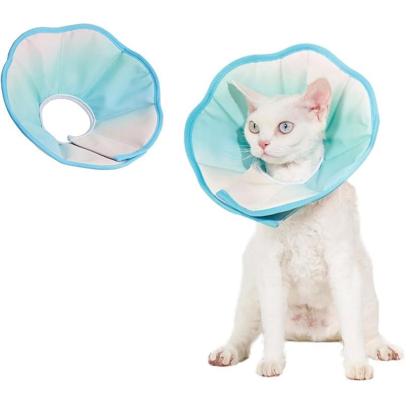 Soft Recovery Cone Cats Post Surgery Waterproof Lightweight Elizabethan Collar Small Cat Size