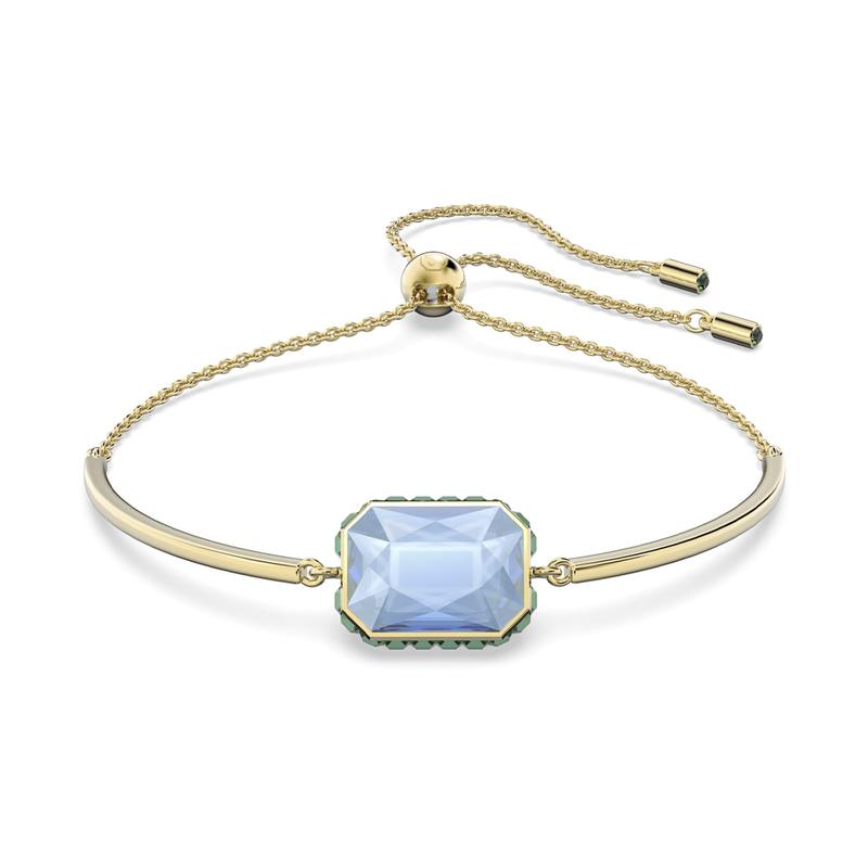 Swarovski Orbita Bracelet Octagonal Cut Crystal Ambilight Gold Tone Women s 5616643