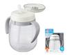 Combi Rakumug Leakproof 340ml Straw, Border, White,