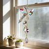 Faux Crystal Suncatcher Colorful Prism Butterfly/Dradonfly Window Hanging Ornament for Window Ceiling Garden Home Decor