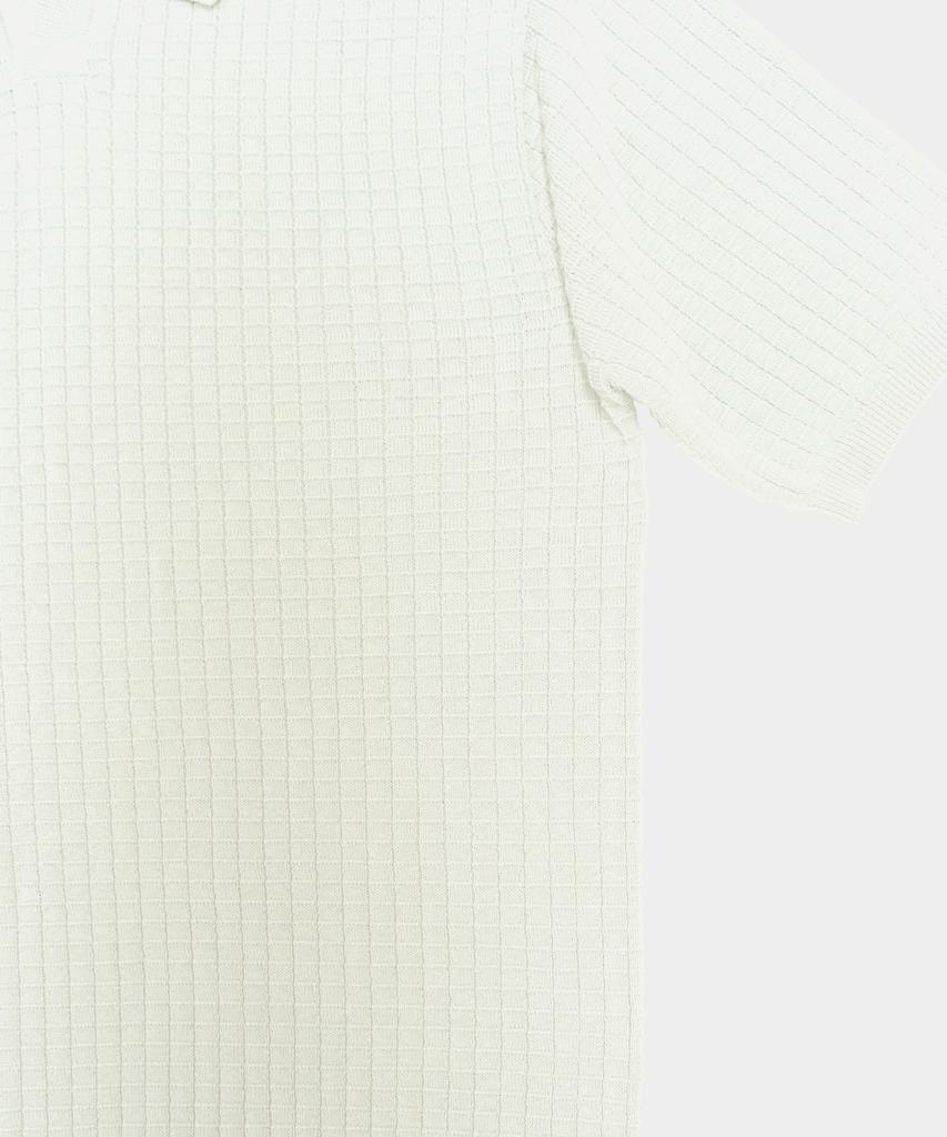 BIRBANTE Summer Washable Collared Knit - Ivory