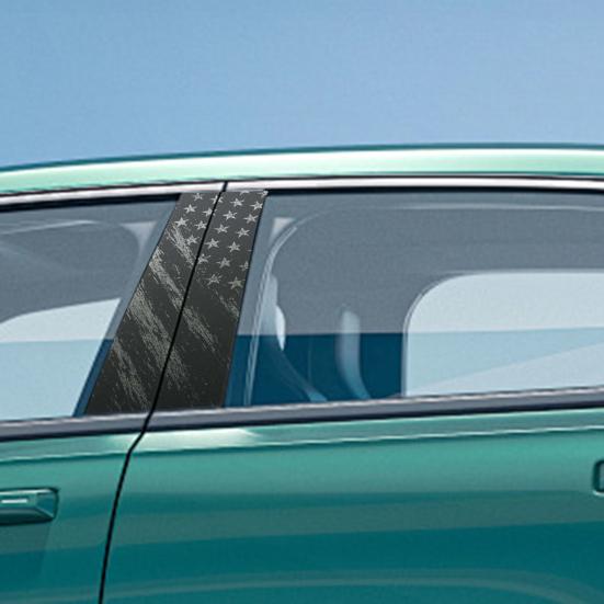 2Pcs Car Stickers Set for B-Pillar 12"x21.5" Gloss Vinyl Decals Self-Adhesive Dog Stickers Decorative Car Vinyls for Cars Laptops Walls