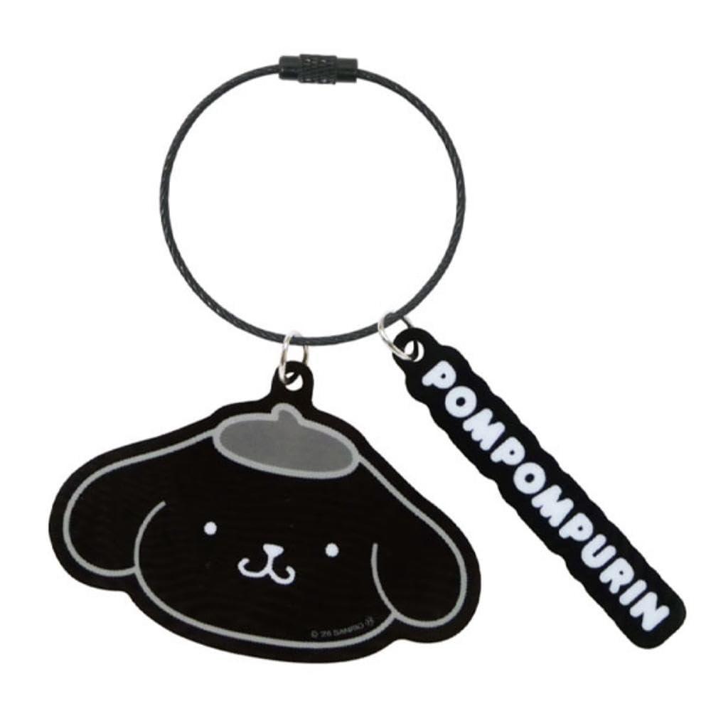 K Company Sanrio Characters (Monochrome Series) Acrylic Keychain Pompompurin SACM-AK-PN H18 x W9.7cm
