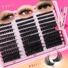 Thick False Eyelashes 300 Tufts Single Tufts 10-18Mm With Glue Set