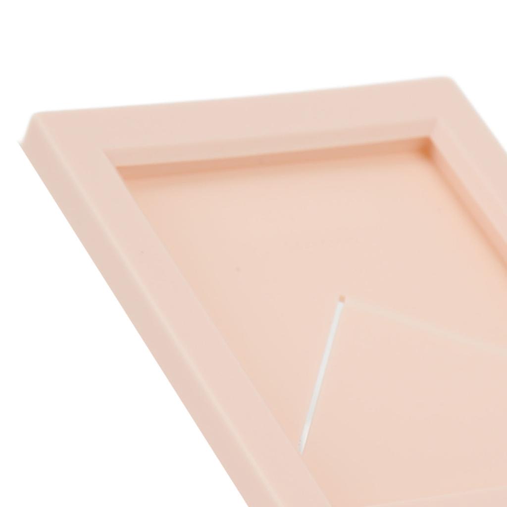 Photo Frame Plastic Rectangle Desktop Classical Stand Picture Frame for for 3in Photos