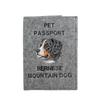 Bernese Mountain Dog, Berner Sennenhund - Dog Passport Case, Document Case, Gift for the Traveller from the Brand