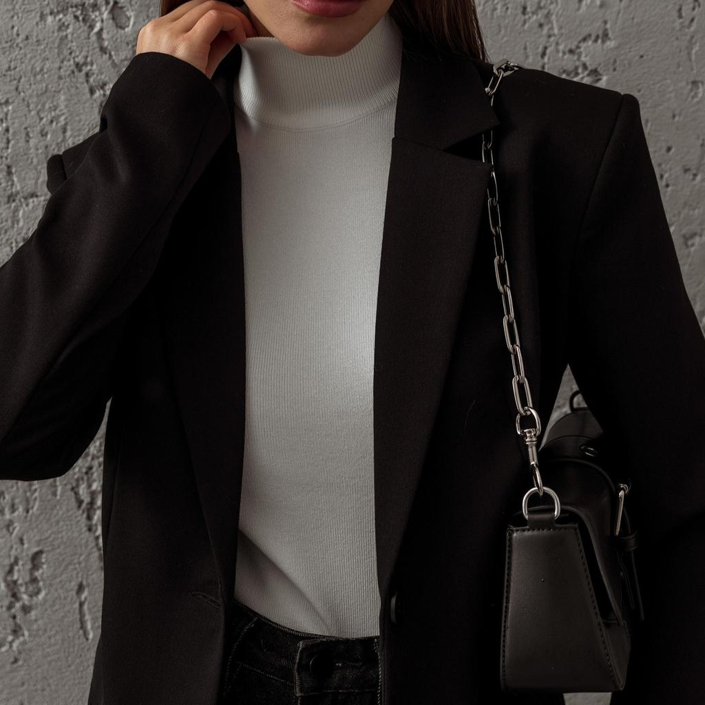 GMXIA Damen Halbhoher Kragen Unterhemd Herbst und Winter Neu Temperamentvoll und Elegant Schlank Warm Langärmliges Innen-Jumper