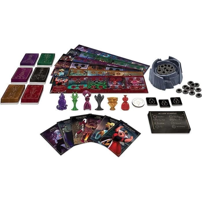 Jeu de société disney villainous - disney - disney villainous - 2 joueurs ou plus - 60 min - multicolore
