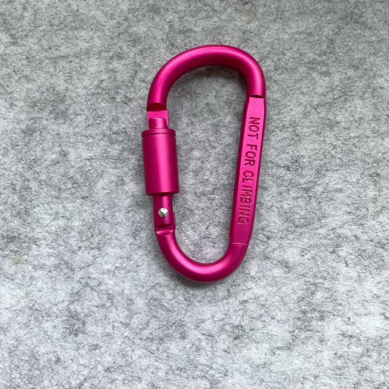 D-Shaped Colorful Aluminum Carabiner Multi-Functional Quick Link Backpack Hook