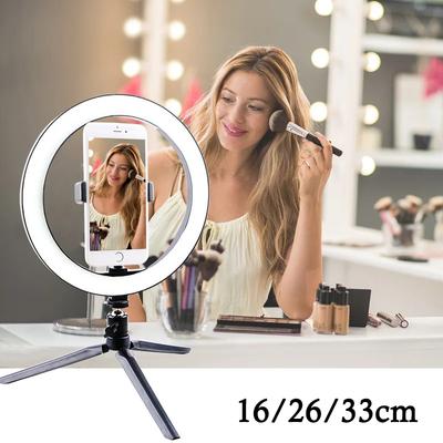 10-Zoll-LED-Ringlicht, fotografische Selfie-Ringbeleuchtung mit Telefonhalter für Tiktok, Youtube, Make-up-Video, Live-Studio-Ringlampe