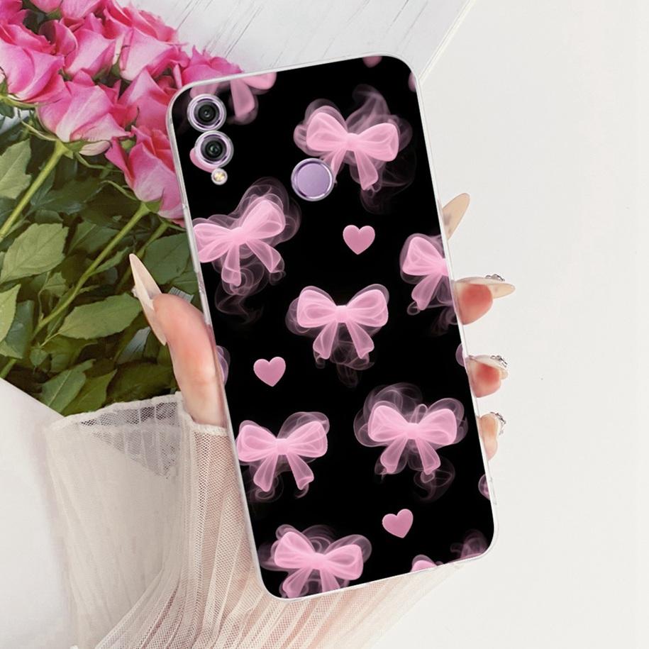 Custodia per Honor 8X JSN-L11 JSN-L21 JSN-L22 Popolare Fiore Fiocco Silicone Morbido Cover Protettiva Per Honor 8X Max Alloggiamento Honor8X