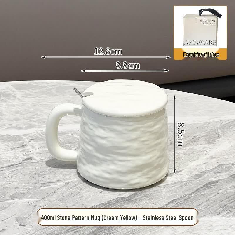 Ceramic Mug with Spoon