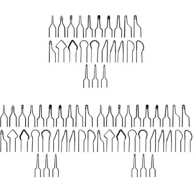 COHEALI 69 ШТ. Профессиональные сменные наконечники для выжигания по дереву, проволочные наконечники для выжигания по дереву, набор сменных проволочных наконечников для выжигания, Серебристый x3 шт.
