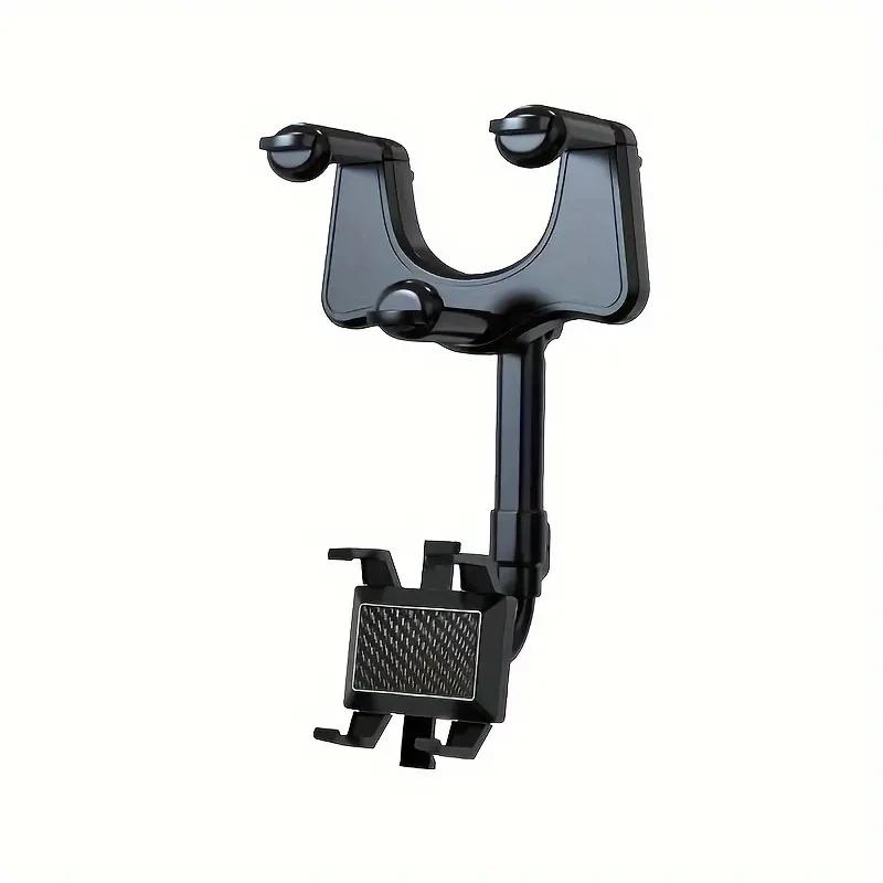 

Universal 360° Car Phone Holder – Rearview Mirror Mount with Adjustable Foldable Bracket for GPS & Navigation+