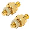 2 Pcs Battery Terminal Adapters Brass Battery Terminal Adapters Side Post Charging System Bolt