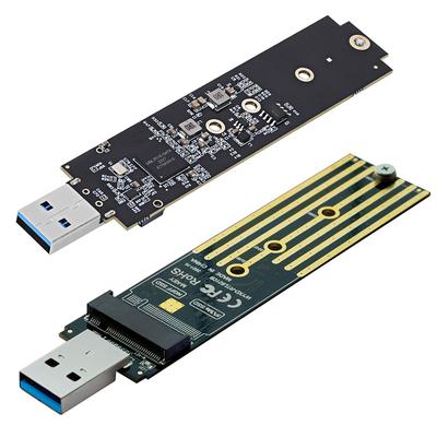NVME To USB Adapter Max 2TB M-Key M.2 NVME To USB Card Reader Support UASP TRIM M.2 NVMe USB Adapter for 2280 2260 2242 2230 SSD