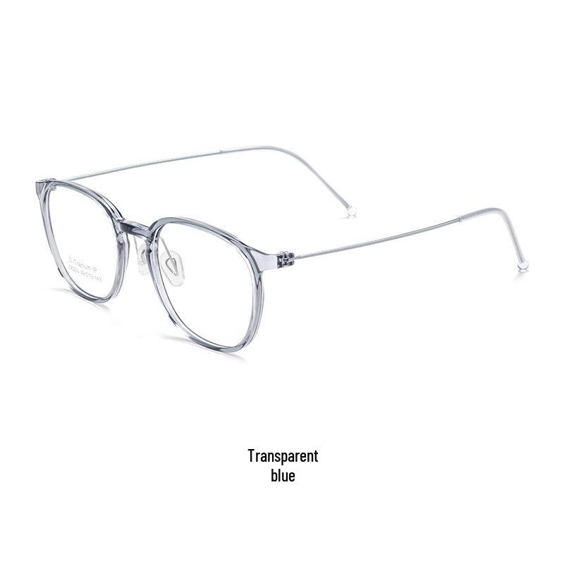 Danyang 5822N Women's Retro Small Frame Myopia Glasses, Ultra-Light Transparent Pure Titanium Frame