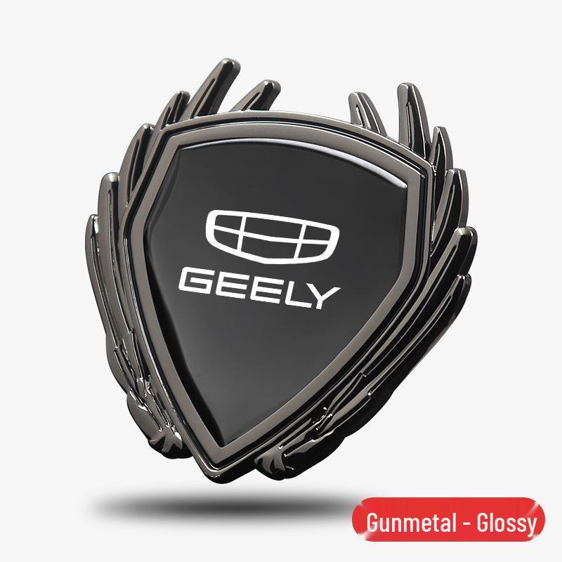 Metal Badge Side Window Logo Sticker for Geely 4th Gen Emgrand GS/GL/Binyue L Car