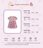 Malwee Girls' Summer Princess Dress - Stylish Printed Round Neck Short Sleeve for Kids