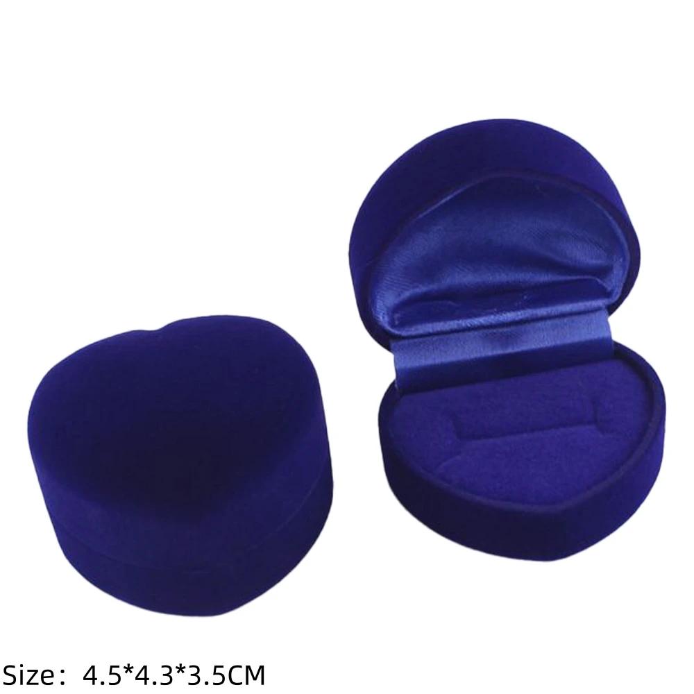 Square Engagement Velvet Earring Ring Packaging Box Jewelry Organizer Valentine Day Gift Case Ring Display Storage Wholesale