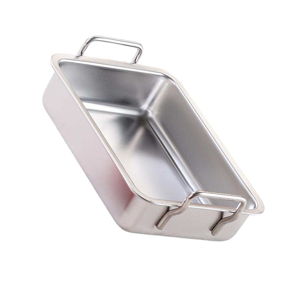 Obdélnový pekáč na zapékání, chléb, pizzu, nerezový hluboký pekáč s přenosným držadlem, kuchyňské doplňky