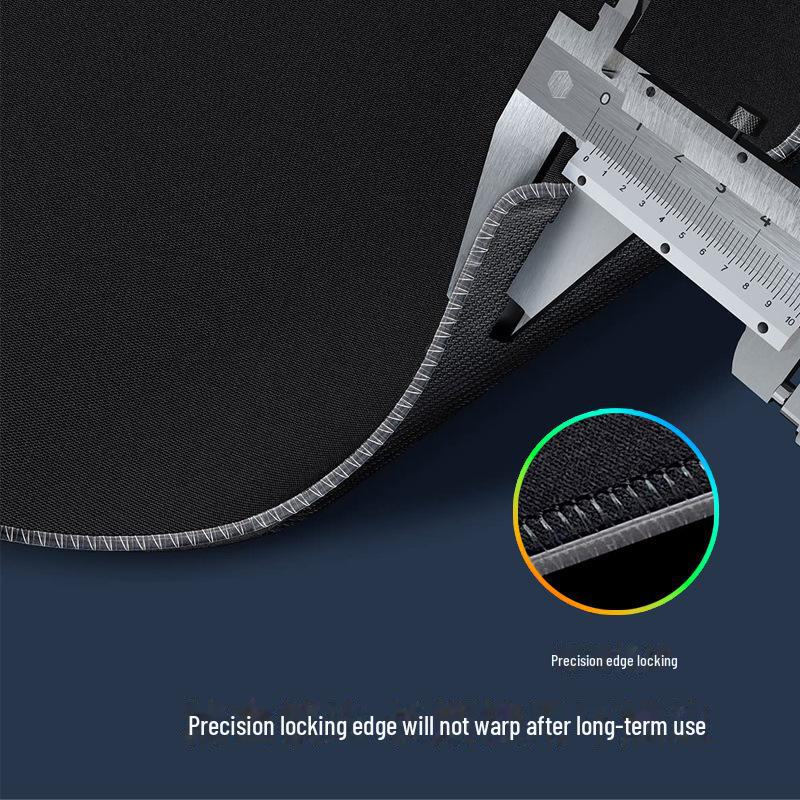 Large Luminous Gaming Mouse Pad with Wireless Charging and Non-Slip Rubber Base