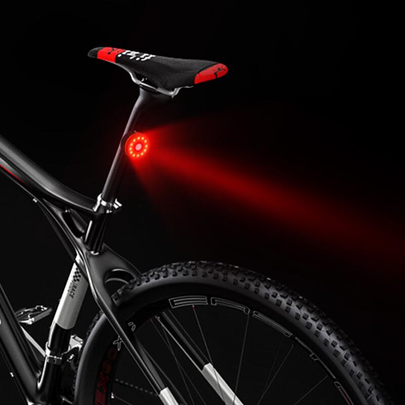 USB Rechargeable Round Bicycle Taillight