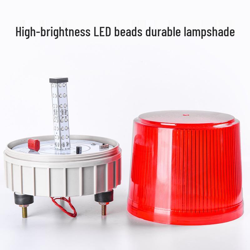 LTE-5181 High-Intensity LED Strobe Light - Ultra-Bright, Large, and Loud Warning for Engineering and Guard Booths.