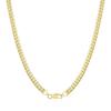 Lihong 18K Gold 18-24inch 45-60cm 5mm Full Side Chain Necklace for Women Men Fashion Wedding Party Charm Jewelry