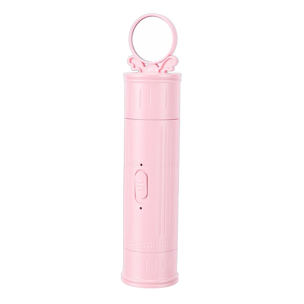 Electric Hair Remover Dual Head Portable Type C Rechargeable Hair Trimmer with Mirror Body Groomer for Women Pink