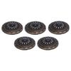5 Sets Screw Back Button 30mm Round Shape Antique Bronze Black Turquoise Conchos with 4.5mm Screws F