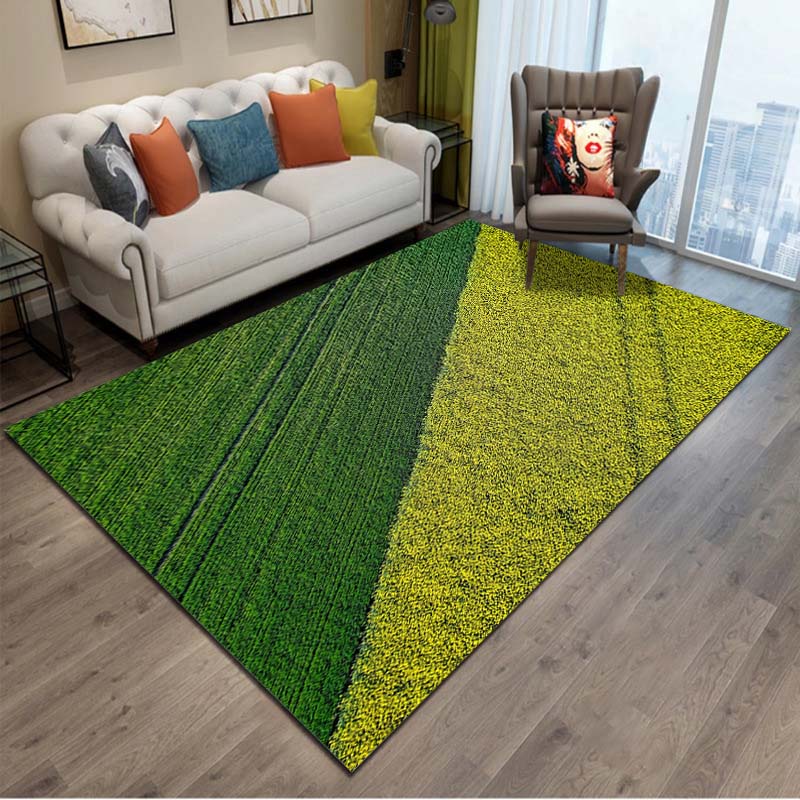 15 Sizes Football Field Green Grass Rugs for Kids Room Play Mats Area Carpet for Bedroom Living Room Soft Rug Home Decor Rug Mat