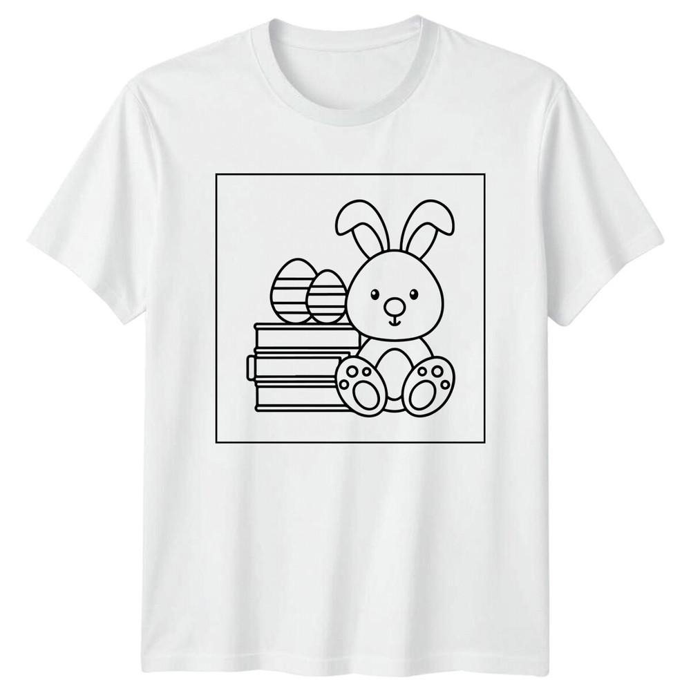 Easter Bunny Eggs Holidays Unisexs TShirt Ladies Tee Graphic Unisex Top S
