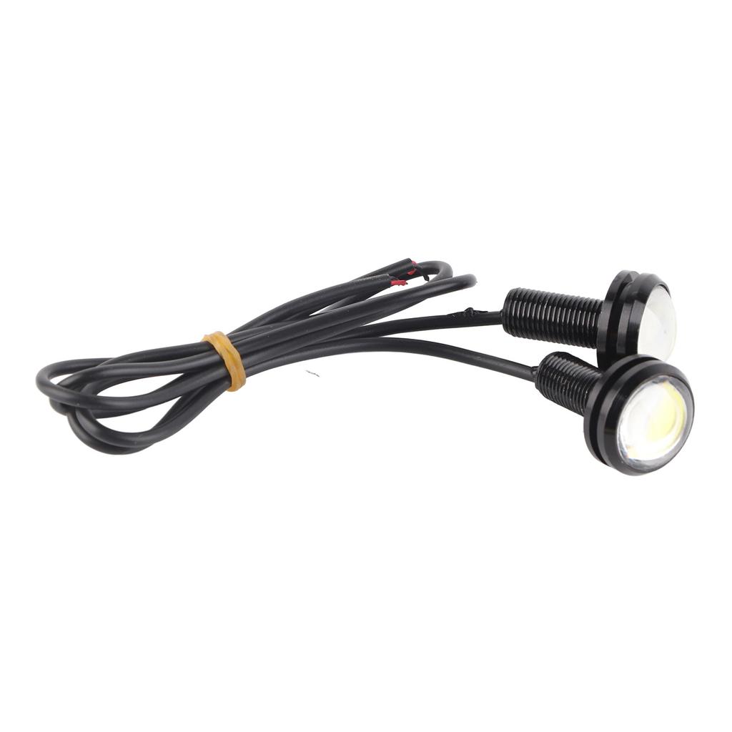 8Pcs Eagle LED Lights White 23mm 12V Aluminium Alloy Waterproof Dustproof LED Car Lights for