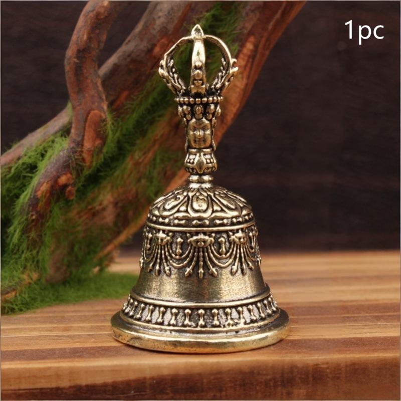 Messingglocke, Dämonenvertreibende Glocke, Auto-Windspiel, Tibetischer Stil Bronze-Glocke, Kreatives Geschenk, Zubehör für Heimdekoration