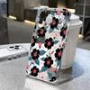 Pink Lily Flower Print Clear Phone Case For iPhone 17e 17 16 15 14 13 Pro Max 17 Pro 16e 12 11 Transparent Shockproof Soft Cover