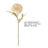 Artificial Flower Realistic Delicate Home Party Ornament Solid Color Fake Dahlias with Stem for Wedding Celebration