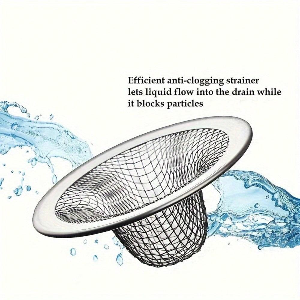 1 pcs Bathroom and Kitchen Sink Filters, Stainless Steel Mesh Sink Drain Filters, Hair Catchers for Bathroom Sinks, Sink Drain Filters