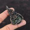 Copper Seraphinite Pendant Copper Wire Wrapped Pendant Gemstone Copper Jewelry Handmade Pendant Gift For Her Wire Wrap Seraphinite Jewelry
