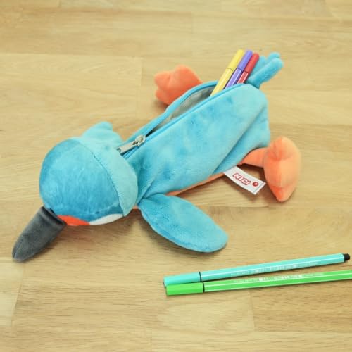 [NICI] Kingfisher Figure Pouch, Pen Pouch, Plush Pencil Case
