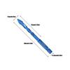 Pack Of 10 High Hardness Alloy Steel Masonry Drill Bits For Tile Glass Concrete Brick And Wood With Angled Head Design