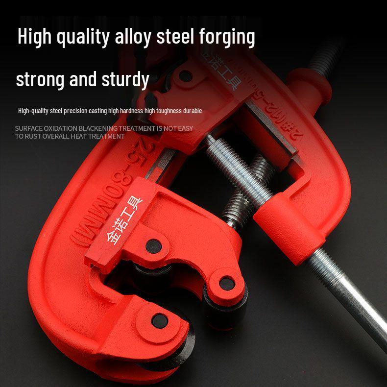 Heavy-Duty Manual Rotary Pipe Cutter for Steel, Gas, Fire, and Scaffold Pipes