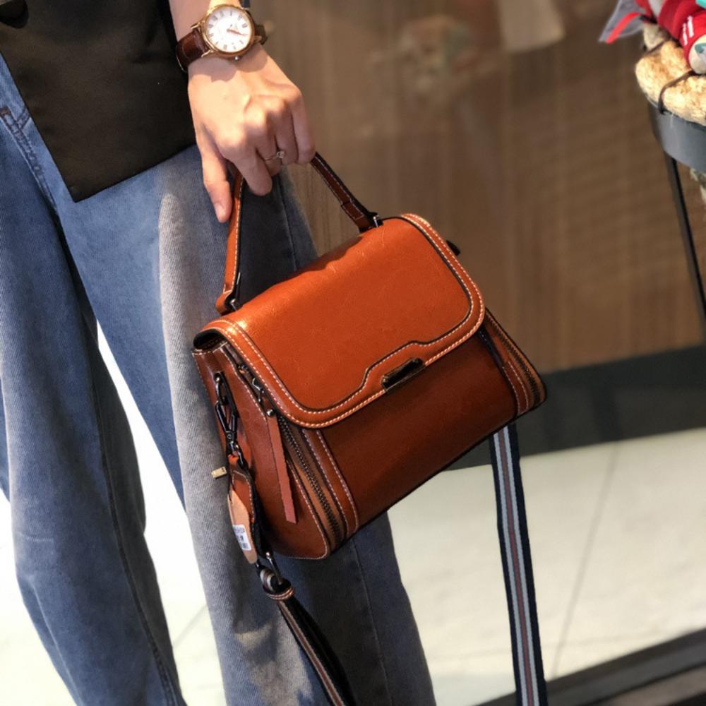 Bags women's new autumn and winter fashion bucket bags, leather women's bags, messenger bags, high-end portable shoulder bags, trendy