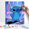 Disney Stitch Oil Painting Kit Digital Painting Art Handmade Diy Home Room Decorations