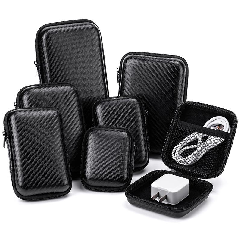 EVA Shockproof Storage Bag for Hard Drives, Earphones, and Cables - Multi-size