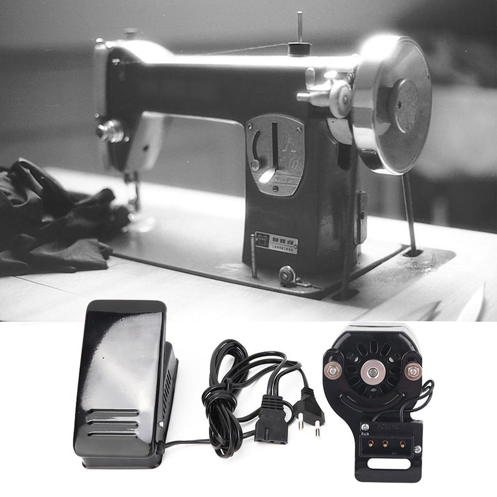 100W Sewing Machine Motor & Foot Pedal Kit Set Domestic Sewing Machine Parts Reverse