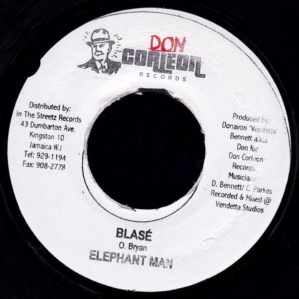

7inch Record ELEPHANT MAN - Blase NONE Don Corleon Rec 2003 Jamaica Reggae, Ska & Dub Used