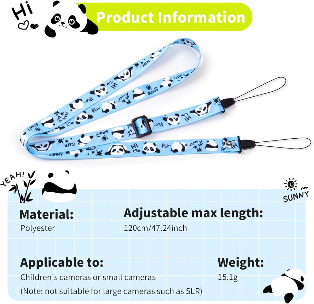 Children's camera strap, children's neck strap, children's camera strap