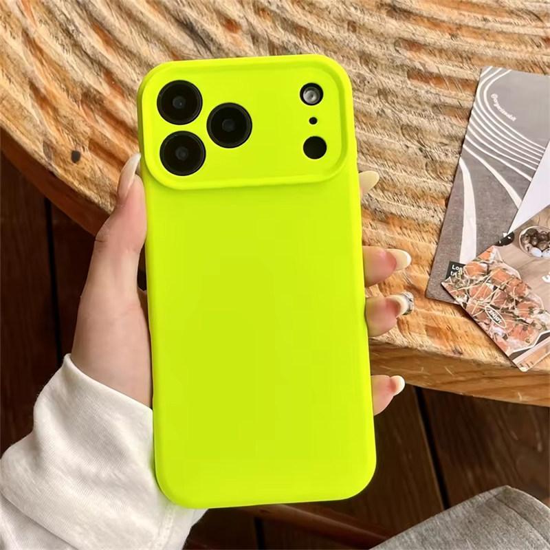 Hochwertige Flüssigsilikon-Schutzhülle für iPhone 17 Air 16 15 14 13 12 11 Pro Max Plus 16E 17 Pro Max Kameraschutz Matt Weiche Abdeckung