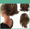 Short Claw Extension Ponytail Clip Pony Tails Hair Extensions For Women Synthetic Wavy Hairpieces For Daily Use